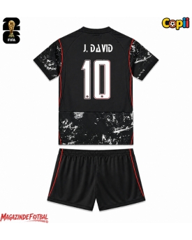 Canada Jonathan David #10 Echipament de Fotbal Replică Mondial 2026 Copii Deplasare (+ Șorturi)